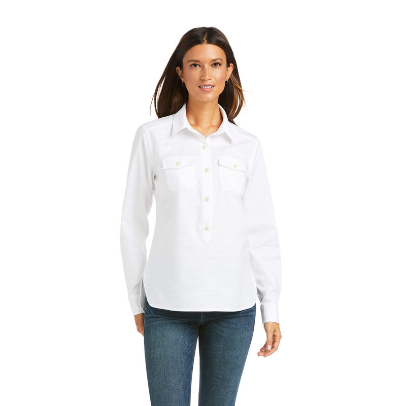 Ariat Hemden Damen - Loyola Popover Weiß ( UBKGI-0659 )